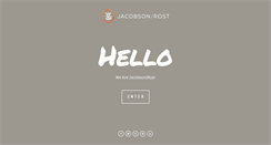 Desktop Screenshot of jacobsonrost.com