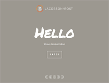 Tablet Screenshot of jacobsonrost.com